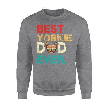Vintage Dog Gift Idea - Lover Best Dog Dad Yorkie For Dog Dad - Standard Crew Neck Sweatshirt